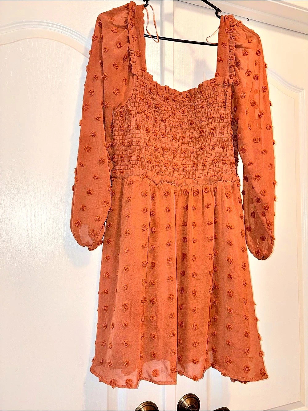 Mini Dress in Orange Size Large